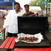 Members of the Crossroads bar-b-que team. Their sauce had a great asian flavor.