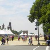 In between Independence and Constitution Avenue on the National Mall, tents filled with the sights and sounds of Mali, Scotland, and Appalachia
