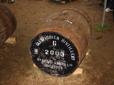 Barrels used to age scotch