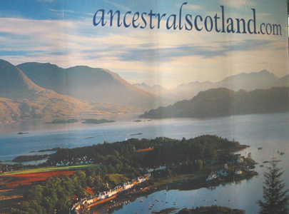 This view of Scotland is in the Ancestral Scotland Tent