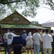 People gathered to hear stories of the Cherokee Indians