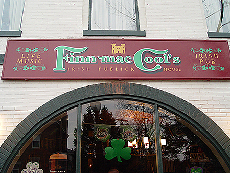 Finn Mac Cool's Cork Publick House (713 Eighth St. SE; 202-547-7100) is is a comfortable neighborhood pub and restaurant on Capitol Hill's Barracks Row.