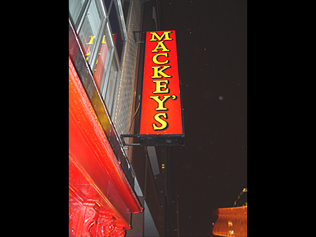Mackey's Irish bar offers a sense of Ireland, and of Dublin's public houses in particular, in the heart of Washington DC.