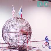 The "BOSS" Ball Of Steel Stunts tour, made flingin' a dirt bike around like a rag doll look easy. They actually had 3 riders in the cage at once!