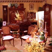 A glimpse into our country room, with its assortment of Provencal pottery, faience, objets in copper, stone, marble, zinc, kitchen items and, always, furniture.