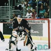 Olie Kolzig looks on at the action.