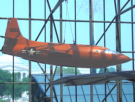 The x-1 An amazing plane, with its XLR11-RM3 rocket motor and all. In truth, its breaking to Mach 1 did lead the way to mordern day planes, or at least it was a big step in the right direction!