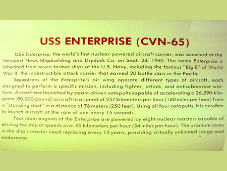 Here is more text about the USS Enterprise.
