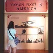 This exhibit is dedicated to woman pilots in america.