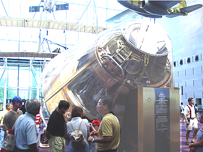 Another view of the Saturn 5's Command Module.