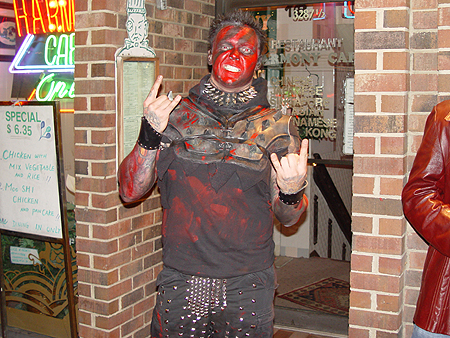 The bloodied Road Warrior