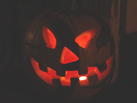 Boo! The spooky pumpkin.