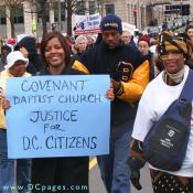 Covenant Baptist Church - Justice for D.C. Citizens.