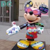 'Celebrate Mickey: 75 InspEARations' Statue - Music Royalty - Elton is known for his eclectic style and piano prowess, both of which he depicts in "Music Royalty," which styles Mickey with extravagant sunglasses and piano keys.