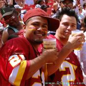 It important to keep well hydrated during Redskins games.