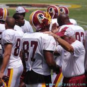 Redskins 87 listens to coach