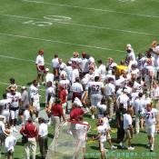 2006 Washington Redskins preseason. The tradition of wearing white jerseys at home was started by Joe Gibbs when he took over as coach in 1981.