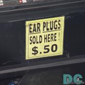Earplugs for those who are concerned about their auditory health.  A must for those who intend to stand near the speakers.