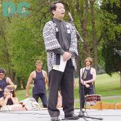 Mr. Kadoya, President of JCAW, made a speech at the begining of the ceremony. "Enjoy Akimatsuri!"  The Japan Commerce Association of Washington, D.C., Inc. was organized to encourage friendship and communication between the American and the Japanese business community in the Washington, D.C. area, and to promote mutual understanding between American and Japanese society through education, charity and sport. Address: 1020 19th Street, N.W., Lower Lobby Suite 40 Washington, D.C. 20036 Tel. (202) 463-3947 Fax. (202) 463-3948 URL: http://www.jcaw.org 
 