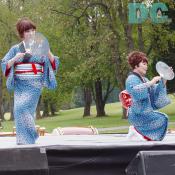 Japanese Dance performers played Sumida-gawa, Shuzenzi-Story, and Hanagasa-Ondo. 