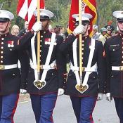 The Blue Dress uniform is one of the most recognizable uniforms in the world. Marines have worn a blue uniform for most of their existence. Since 1912, only a few major changes have been made to the uniform. For example, enlisted Marines used to wear pocketless Blue Dress coats, while officers wore coats with pockets. Now, both wear pocketed coats. 