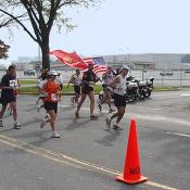 Marathon participants got a great view of the Potomac River as the ran.