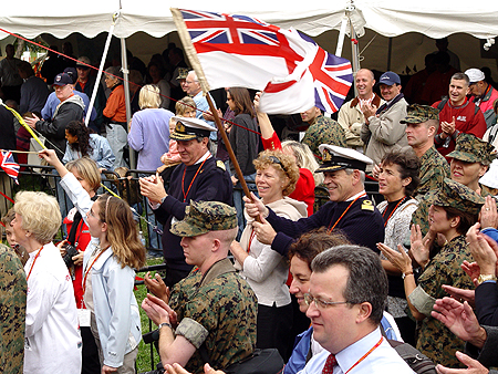 The British Royal Navy participated in the Marathon. 