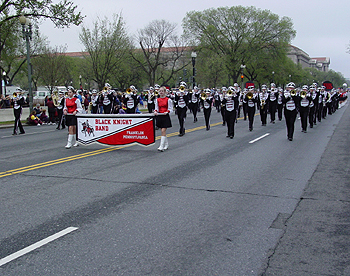 2003 Cherry Blossom Festival: the Black Knight Band represents the state of Pennsylvania in the National Cherry Blossom Festival Parade. 