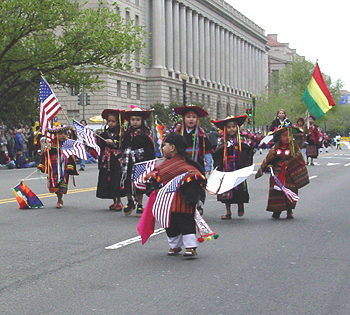 2003 Cherry Blossom Festival: The festival reflects the multi-cultural makeup of the Washington Metropolitan area.  
