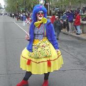 2003 Cherry Blossom Festival: Taking time to "clown" around.  