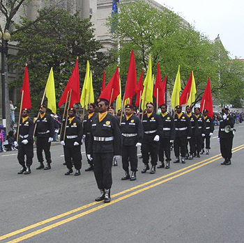 2003 Cherry Blossom Festival: The Mount Zion Christian Church marches down Constitution Ave. 