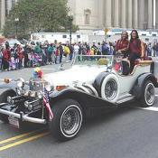 2003 Cherry Blossom Festival: Riding in style.  