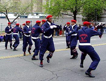 2003 Cherry Blossom Festival: The Marching Elites in formation. 