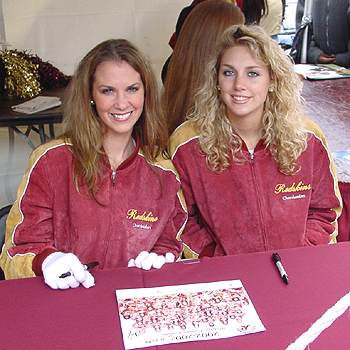 2003 Cherry Blossom Festival: The Sakura festival had Japanese food, craft demonstrations, and Washigton Redskin Cheerleaders, who signed autographs. 