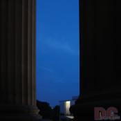 Mellon Columns at twilight