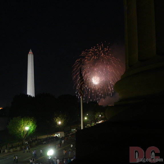 Fireworks light up Constitution