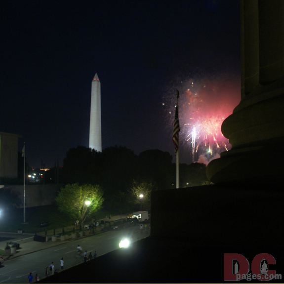 Fireworks on Constitution Avenue