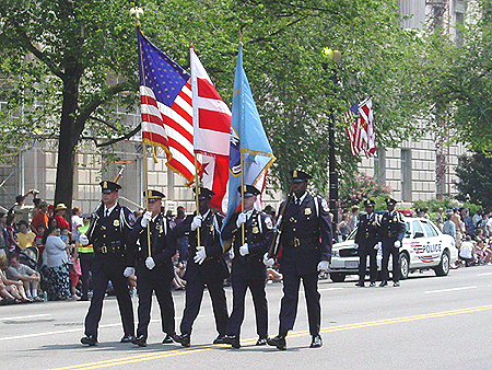 Representatives of DC's fine Police force