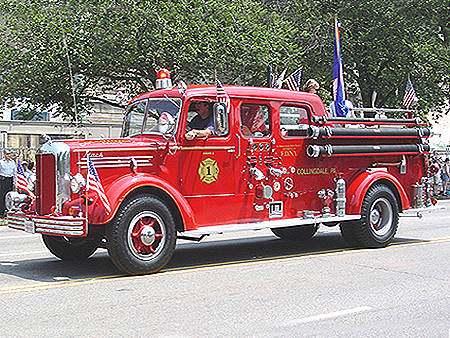 This fire engine is over 30 years old