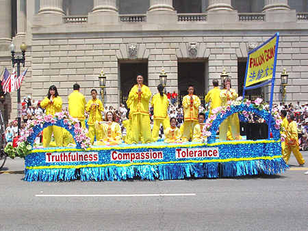 The Falun Gong group was very interesting to watch