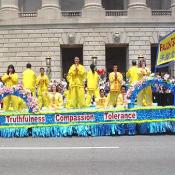 The Falun Gong group was very interesting to watch