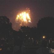 The fireworks display was really extensive
