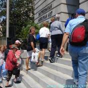 July 1, 2006 - F Street Entrance - First public visitors to the Reynolds Center