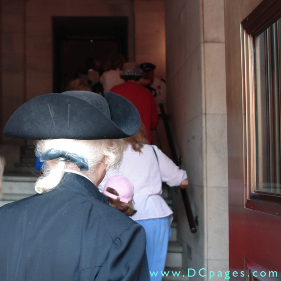 July 1, 2006 - F Street Entrance - George Washington follows the crowd.