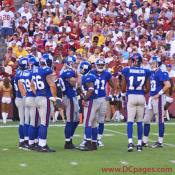 The New York Giants start off the second quarter with their offense on the field.