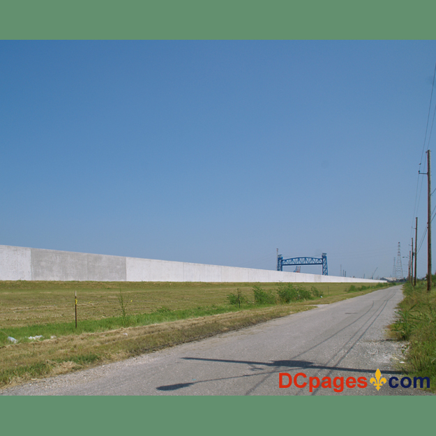 August 2, 2007 - Ninth Ward of New Orleans - Repaired Levee wall- Industrial Canal