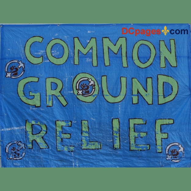 August 2, 2007 - Ninth Ward of New Orleans - Sign - Common Ground Relief -Common Ground Collective is a volunteer organization offering support to the residents of New Orleans.