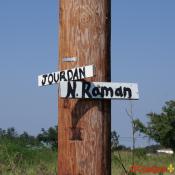 August 2, 2007 - Ninth Ward of New Orleans - Makeshift street signs tacked onto a telephone poll - JOURDAN - N. Raman