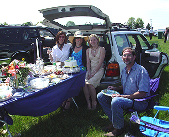 High dining family picnic