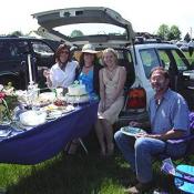 High dining family picnic